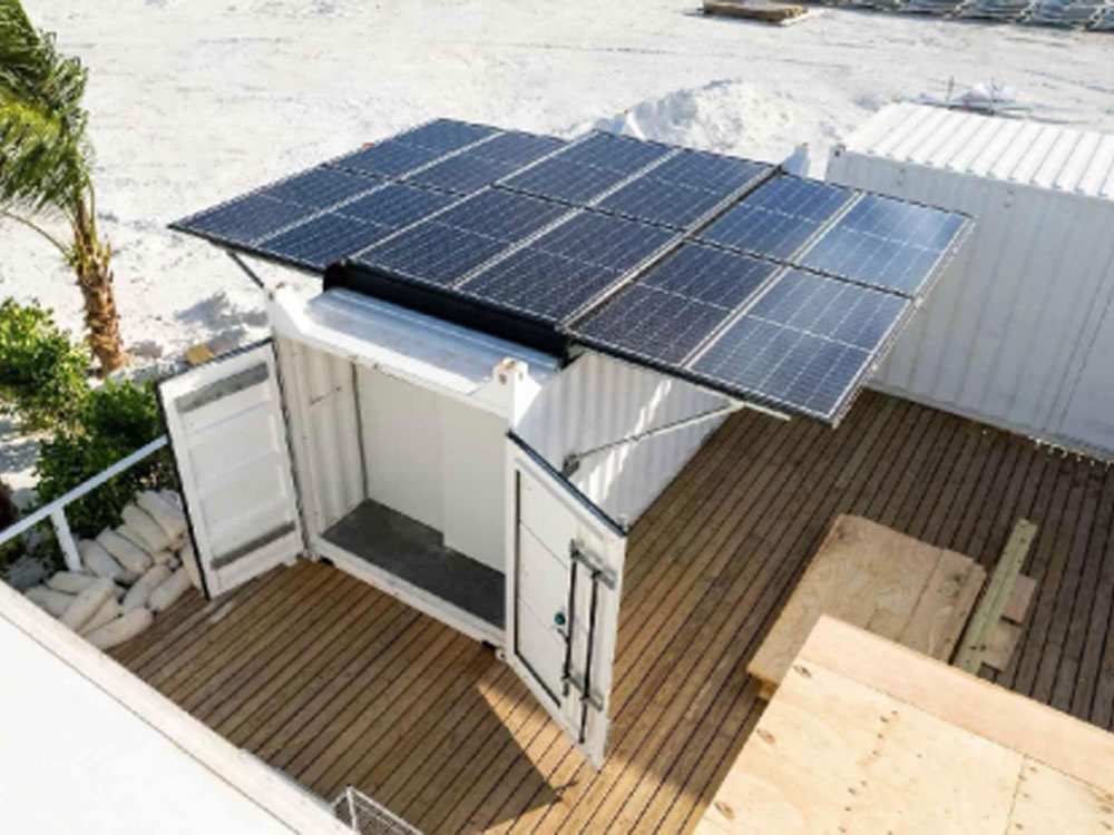 Solar Power Containers for Kendi kendine sağlanan güç kaynağı